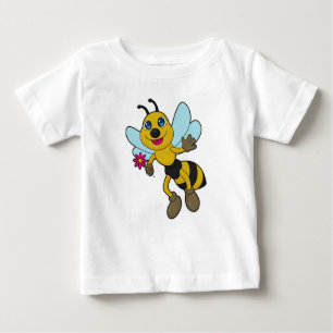 Biene mit Blume Baby T-shirt