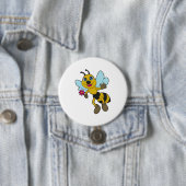 Biene mit Blume Button (Beispiel)