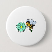 Biene mit Blume.PNG Button (Vorderseite)