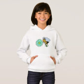 Biene mit Blume.PNG Hoodie (Vorne ganz)