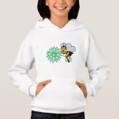 Biene mit Blume.PNG Hoodie (Vorderseite)