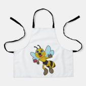 Biene mit Blume Schürze (Vorderseite)