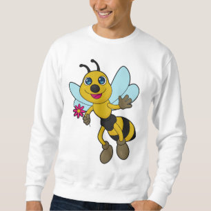 Biene mit Blume Sweatshirt