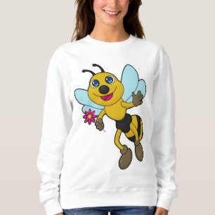 Biene mit Blume Sweatshirt