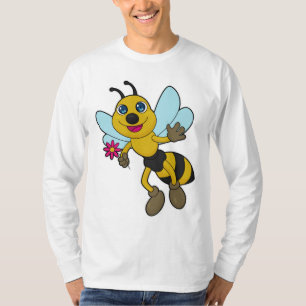 Biene mit Blume T-Shirt