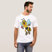 Biene mit Blume T-Shirt (Vorne ganz)