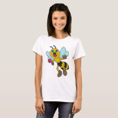 Biene mit Blume T-Shirt
