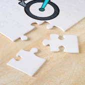 Biene mit Fahrrad Puzzle (Seite)
