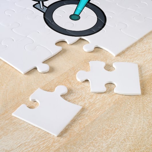 Biene mit Fahrrad Puzzle (Seite)