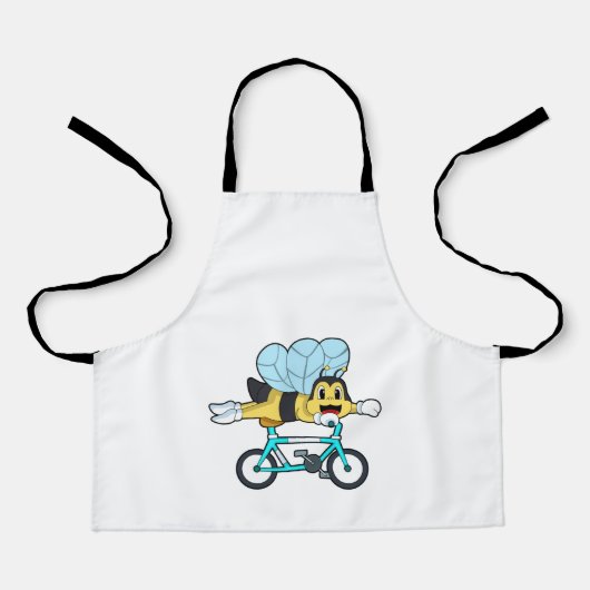 Biene mit Fahrrad Schürze (Vorderseite)