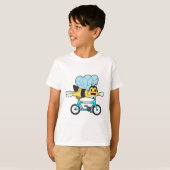 Biene mit Fahrrad T-Shirt (Vorne ganz)