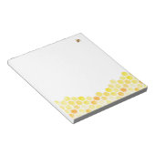 Biene mit Honeycomb Notepad Notizblock (angewinkelt)