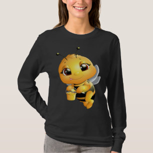 Biene mit Honig Süße Mädchen Biene T-Shirt