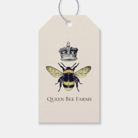 Biene mit Honigkraut Geschenkanhänger (Vorderseite)