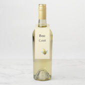 Biene mit Hummel Cool Flaschenanhänger (Auf Flasche)