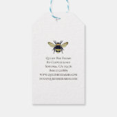 Biene mit Kronenfrüchte oder -farm Geschenkanhänger (Rückseite)