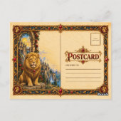Biene, mittelalterliche Bestiarien-Kunst Postkarte (Rückseite)