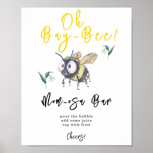 Biene - Mom-osa-Bar Poster (Vorne)