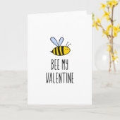 Biene my Valentine Karte (Gelbe Blume)