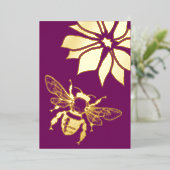Biene n Flower Garden Outdoor Event Folieneinladung (Stehend vorne)