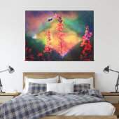 Biene N Wildblumen Diamond Earth Tones Leinwanddruck (Insitu (Schlafzimmer))