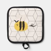 Biene, niedlich doodle topflappen (Vorderseite)