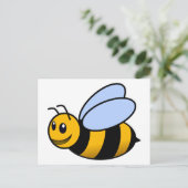 Biene - niedlich postkarte (Stehend Vorderseite)