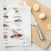 Biene oder Nicht-Biene Geschirrtuch (Viertel Falte)