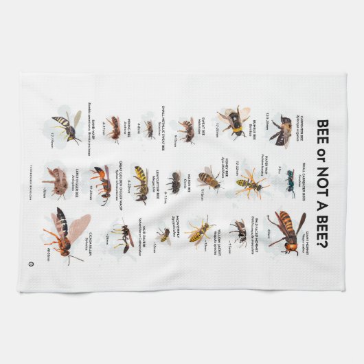 Biene oder Nicht-Biene Geschirrtuch (Horizontal)