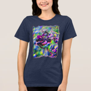 Biene on Blume Nature Art Tri-Blend Shirt