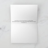 Biene on Lavender Scripture Card 2 Korinthians 2:1 Karte (Innenseite)