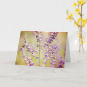 Biene on Lavender Scripture Card 2 Korinthians 2:1 Karte (Gelbe Blume)