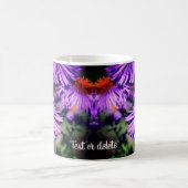 Biene On Lila Aster Blume Personalisiert Kaffeetasse (Mittel)