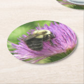 Biene on Thistle Party Untersetzer (Angewinkelt)