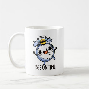 Biene On Time Funny Insect Clock Pun Kaffeetasse