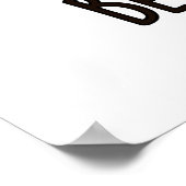 Biene On Time Funny Insect Clock Pun Poster (Ecke)