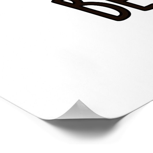 Biene On Time Funny Insect Clock Pun Poster (Ecke)