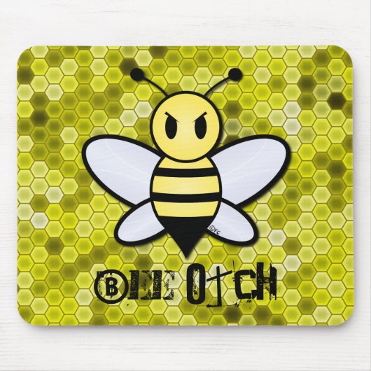Biene Otch Mausunterlage Mousepad (Vorne)