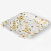 Biene Pappteller (Gewinkelt)