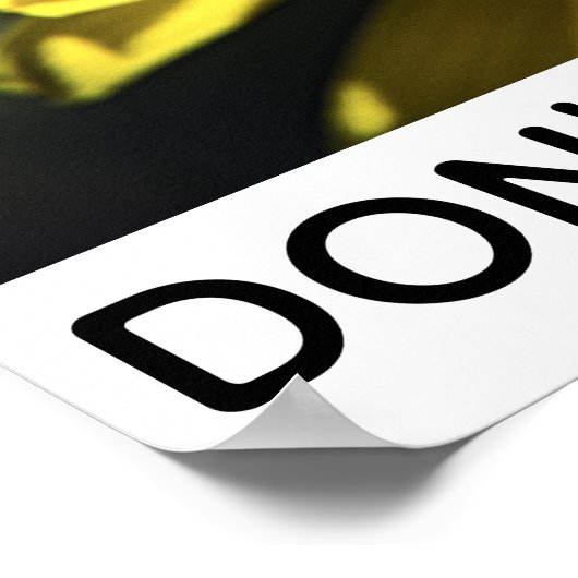 Biene phantastisch inspirierende Biene auf gelbem Poster (Ecke)