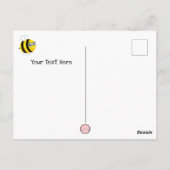 Biene Phantastisch, Niedlicher Cartoon Bee Postcar Postkarte (Rückseite)