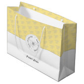 Biene Phantastische Silberhoney Bee Personalisiert Große Geschenktüte (Vorderseite Schrägansicht)