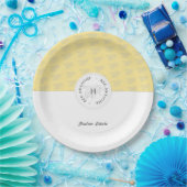 Biene Phantastische Silberhoney Bee Personalisiert Pappteller (Party)