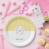 Biene Phantastische Silberhoney Bee Personalisiert Pappteller (Party)