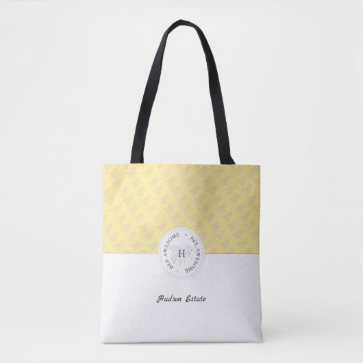 Biene Phantastische Silberhoney Bee Personalisiert Tasche (Vorderseite)