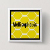 Biene-Phobisch Button (Vorderseite)