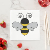 Biene Pop Art Niedlich Honeybee Serviette (Beispiel)