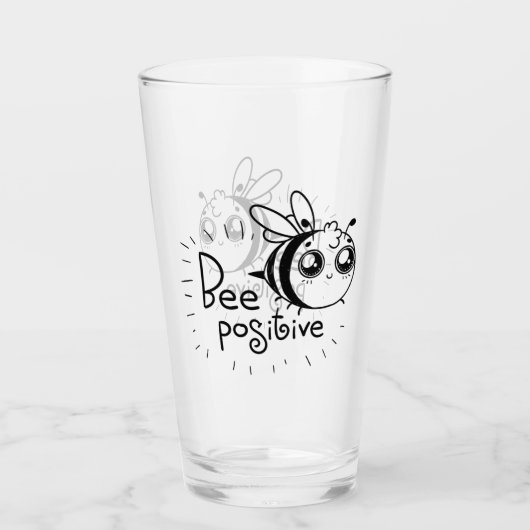 Biene positiv glas (Vorderseite)