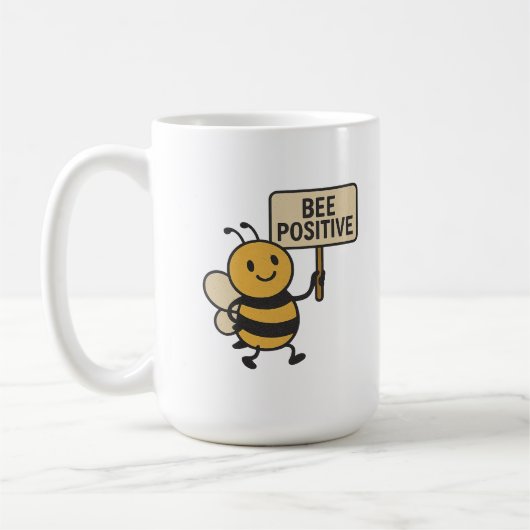 Biene positiv kaffeetasse (Links)