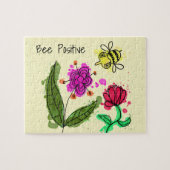 Biene positive Blume und Biene Puzzle (Horizontal)